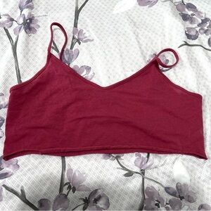 Wild Fable Red Fitted Crop Top